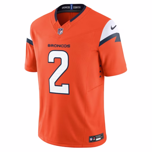 Patrick Surtain II Denver Broncos Nike Mile High Collection Vapor F.U.S.E. Limited Jersey – Orange - Image 3
