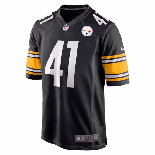 Men’s Pittsburgh Steelers Payton Wilson Nike Black Game Jersey - Image 2