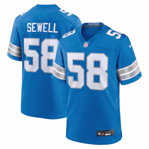 Penei Sewell Detroit Lions Nike Game Jersey – Blue