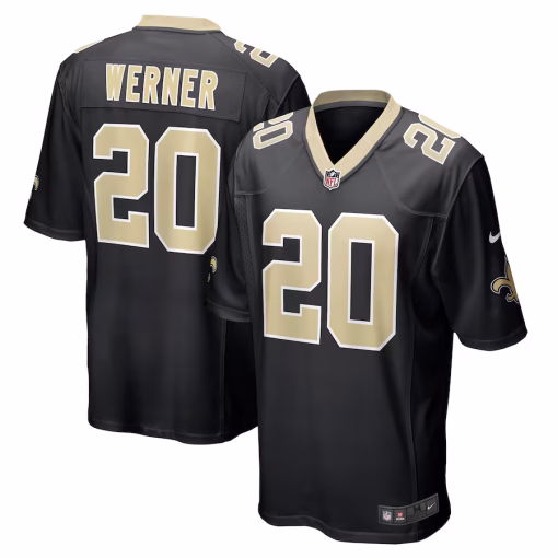 Pete Werner New Orleans Saints Nike Game Jersey – Black