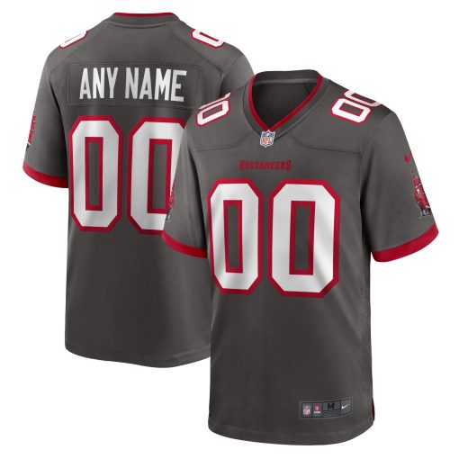 Tampa Bay Buccaneers Nike Alternate Custom Game Jersey – Pewter