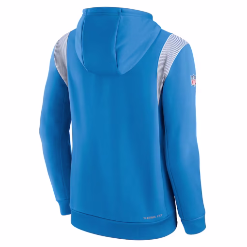 Los Angeles Chargers Nike Sideline Athletic Stack Performance Pullover Hoodie – Powder Blue - Image 3