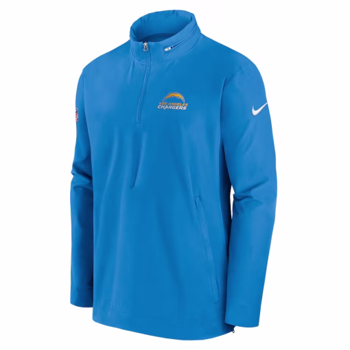 Los Angeles Chargers Nike Sideline Coach Half-Zip Jacket – Powder Blue - Image 2