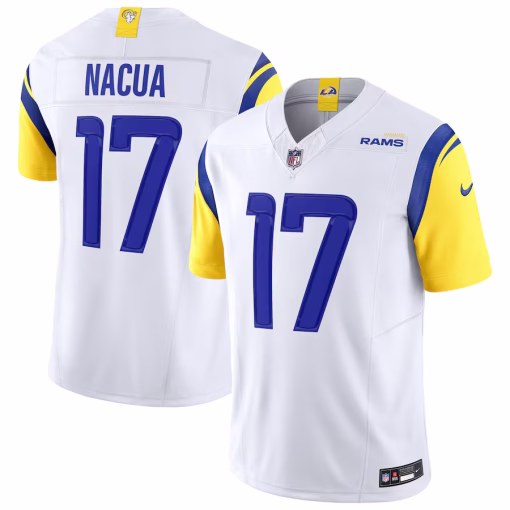 Puka Nacua Los Angeles Rams Nike Vapor F.U.S.E. Limited Jersey – White