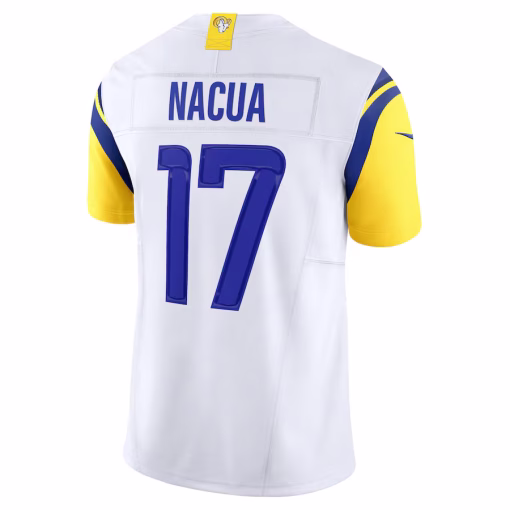 Puka Nacua Los Angeles Rams Nike Vapor F.U.S.E. Limited Jersey – White - Image 3