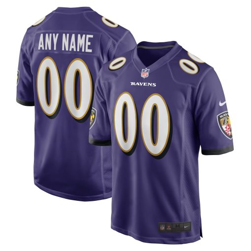 Baltimore Ravens Nike Custom Game Jersey – Purple