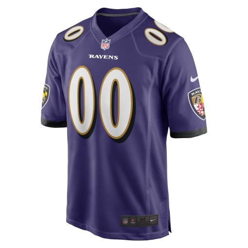 Baltimore Ravens Nike Custom Game Jersey – Purple - Image 2