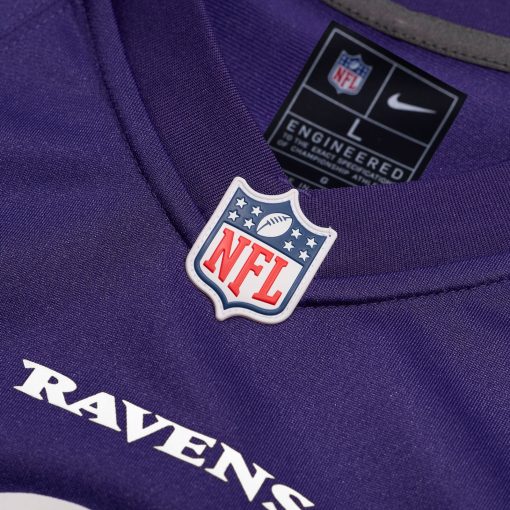 Baltimore Ravens Nike Custom Game Jersey – Purple - Image 4