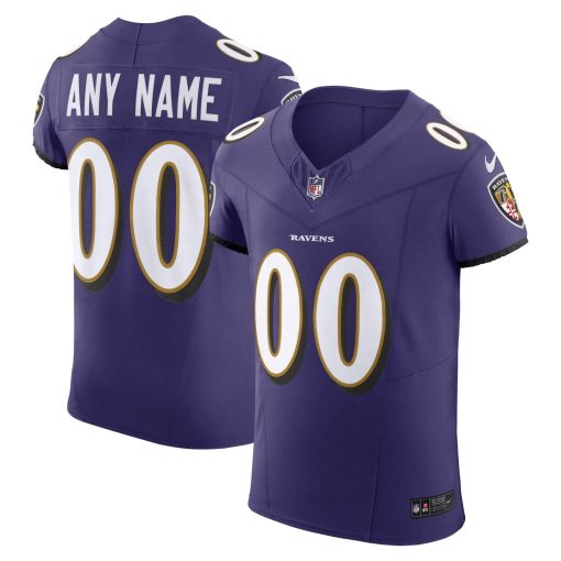 Baltimore Ravens Nike Vapor F.U.S.E. Elite Custom Jersey – Purple