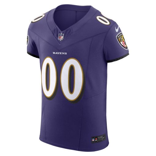 Baltimore Ravens Nike Vapor F.U.S.E. Elite Custom Jersey – Purple - Image 2