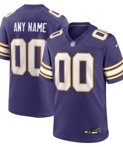 Minnesota Vikings Nike Classic Custom Game Jersey – Purple