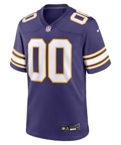 Alternative view of Minnesota Vikings Nike Classic Custom Game Jersey – Purple