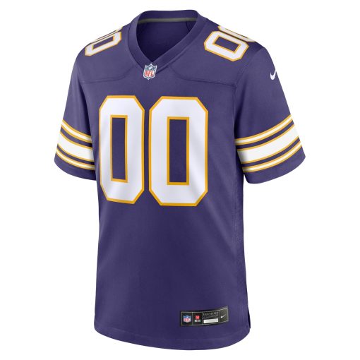 Minnesota Vikings Nike Classic Custom Game Jersey – Purple - Image 2