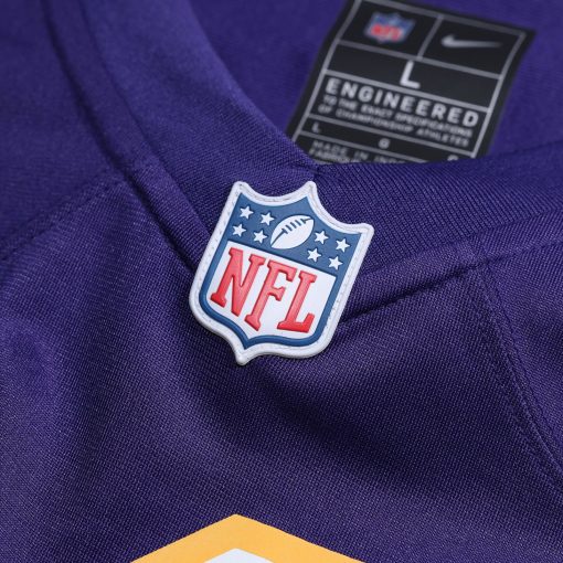 Minnesota Vikings Nike Classic Custom Game Jersey – Purple - Image 4