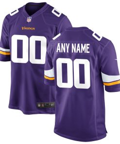 Minnesota Vikings Nike Custom Game Jersey – Purple