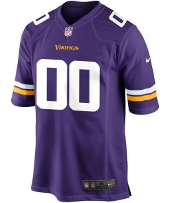 Alternative view of Minnesota Vikings Nike Custom Game Jersey – Purple