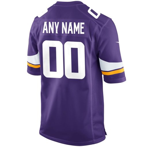 Minnesota Vikings Nike Custom Game Jersey – Purple - Image 3