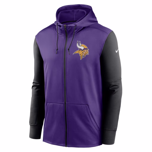 Minnesota Vikings Nike Performance Full-Zip Hoodie – Purple - Image 2