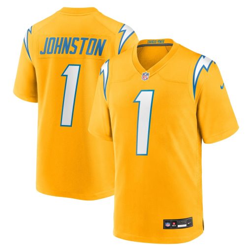 Quentin Johnston Los Angeles Chargers Nike Alternate Charger Power Game Player Jersey – Gold
