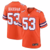 Randy Gradishar Denver Broncos Nike Mile High Collection 1977 Throwback Retired Player Game Jersey – Orange