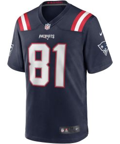 Alternative view of Randy Moss New England Patriots Nike Game Retired Player Jersey – Navy