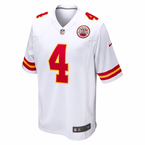 Men’s Kansas City Chiefs Rashee Rice Nike White Game Jersey - Image 2