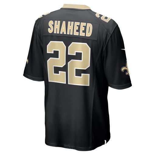 Rashid Shaheed New Orleans Saints Nike Team Game Jersey –  Black - Image 3