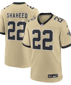 Rashid Shaheed New Orleans Saints Nike Gameday Golds Alternate Game Player Jersey – Gold
