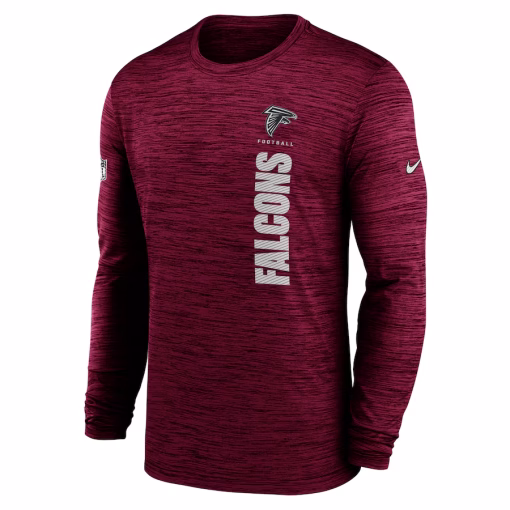 Atlanta Falcons Nike 2024 Sideline Velocity Performance Long Sleeve T-Shirt – Red - Image 2