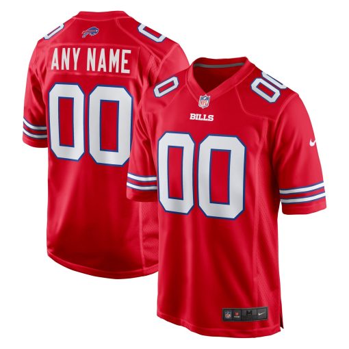 Buffalo Bills Nike Alternate Custom Game Jersey – Red