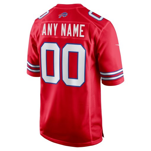 Buffalo Bills Nike Alternate Custom Game Jersey – Red - Image 3