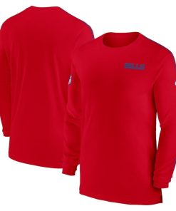 Buffalo Bills Nike Sideline Coach UV Performance Long Sleeve T-Shirt – Red