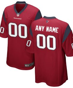 Houston Texans Nike Alternate Custom Game Jersey – Red