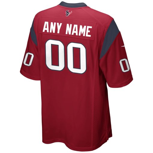 Houston Texans Nike Alternate Custom Game Jersey – Red - Image 3