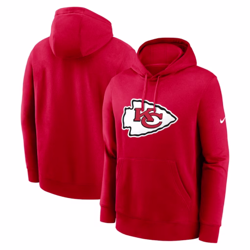 Men’s Kansas City Chiefs Nike Red Club Logo Pullover Hoodie