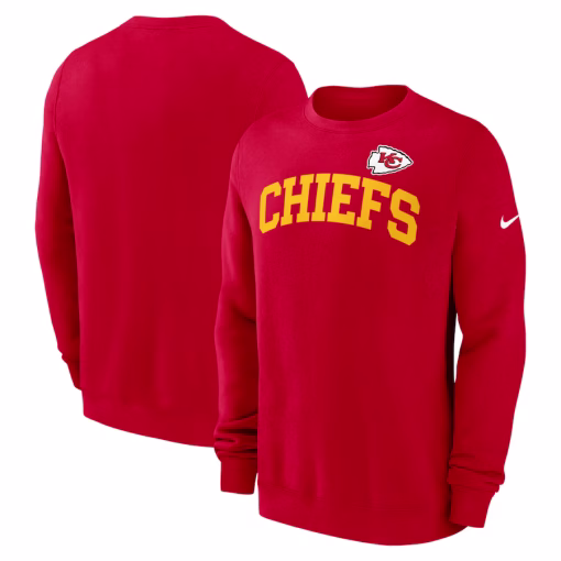 Men’s Kansas City Chiefs Nike Red Club Pullover Sweatshirt