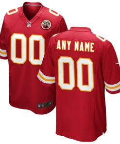 Kansas City Chiefs Nike Custom Game Jersey – Red