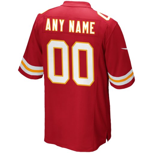 Kansas City Chiefs Nike Custom Game Jersey – Red - Image 3