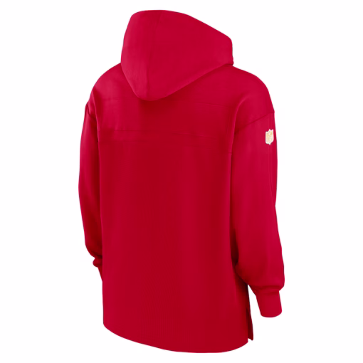 Men’s Kansas City Chiefs Nike Red Sideline Jersey Performance Pullover Hoodie - Image 3