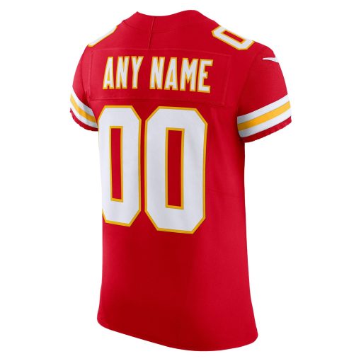 Kansas City Chiefs Nike Vapor F.U.S.E. Elite Custom Jersey – Red - Image 3
