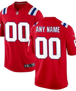 New England Patriots Nike Alternate Custom Jersey – Red