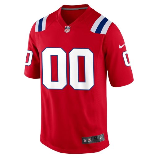New England Patriots Nike Alternate Custom Jersey – Red - Image 2