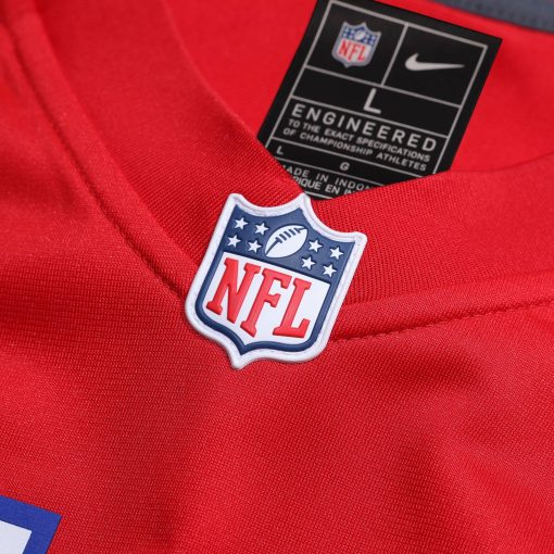 New England Patriots Nike Alternate Custom Jersey – Red - Image 4
