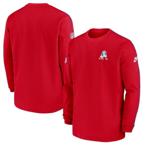 New England Patriots Nike Alternate Logo Coach Long Sleeve Top – Red