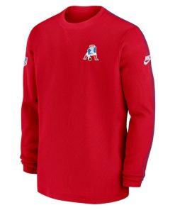 Alternative view of New England Patriots Nike Alternate Logo Coach Long Sleeve Top – Red