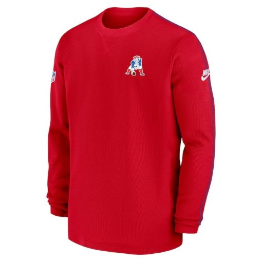 New England Patriots Nike Alternate Logo Coach Long Sleeve Top – Red - Image 2