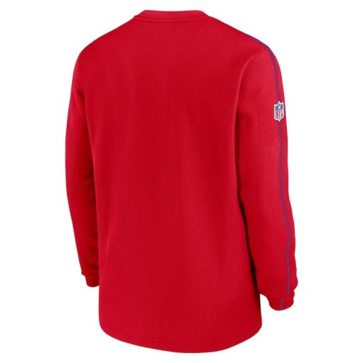 New England Patriots Nike Alternate Logo Coach Long Sleeve Top – Red - Image 3