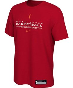 Washington Mystics Nike On-Court Legend Essential Practice Performance T-Shirt- Red