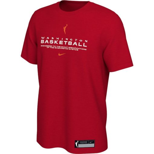 Washington Mystics Nike On-Court Legend Essential Practice Performance T-Shirt- Red