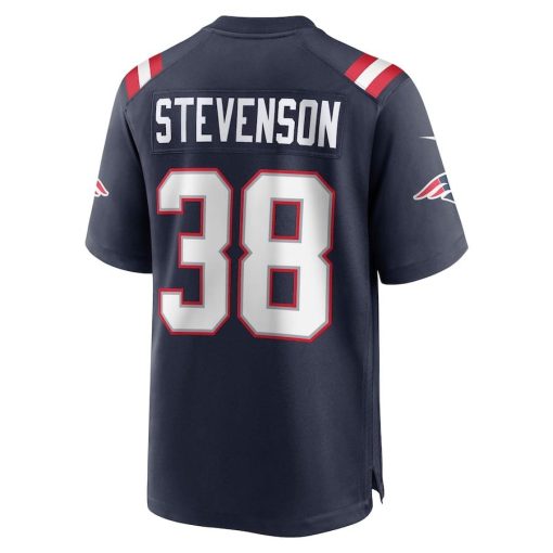 Rhamondre Stevenson New England Patriots Nike Game Jersey – Navy - Image 3